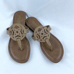 Michael By Michael Shannon Sandals Ariana T strap Thong Women's Size US 8 M